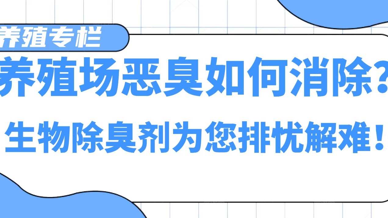 養(yǎng)殖場(chǎng)惡臭如何消除？生物除臭劑為您排憂解難！